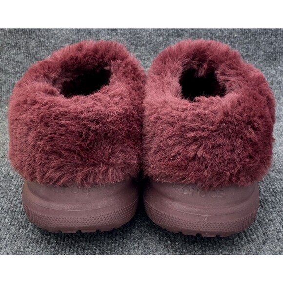 Crocs Shoes Men 11 Furever Crush Lined Platform Clogs 208446-6WD Dark Cherry - Picture 4 of 13